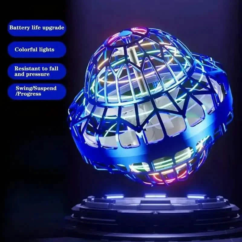 3rd Gen UFO Rotating Flying Toy with Vibrant LED Illumination