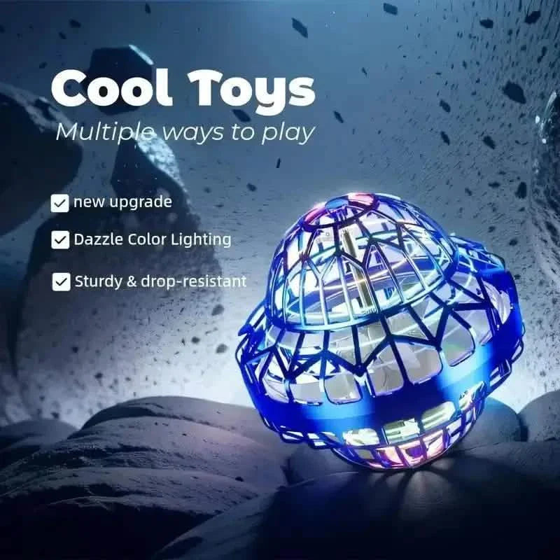 3rd Gen UFO Rotating Flying Toy with Vibrant LED Illumination