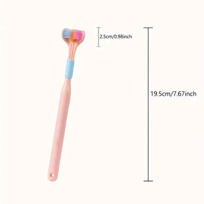 Threesided Soft Bristle Toothbrush