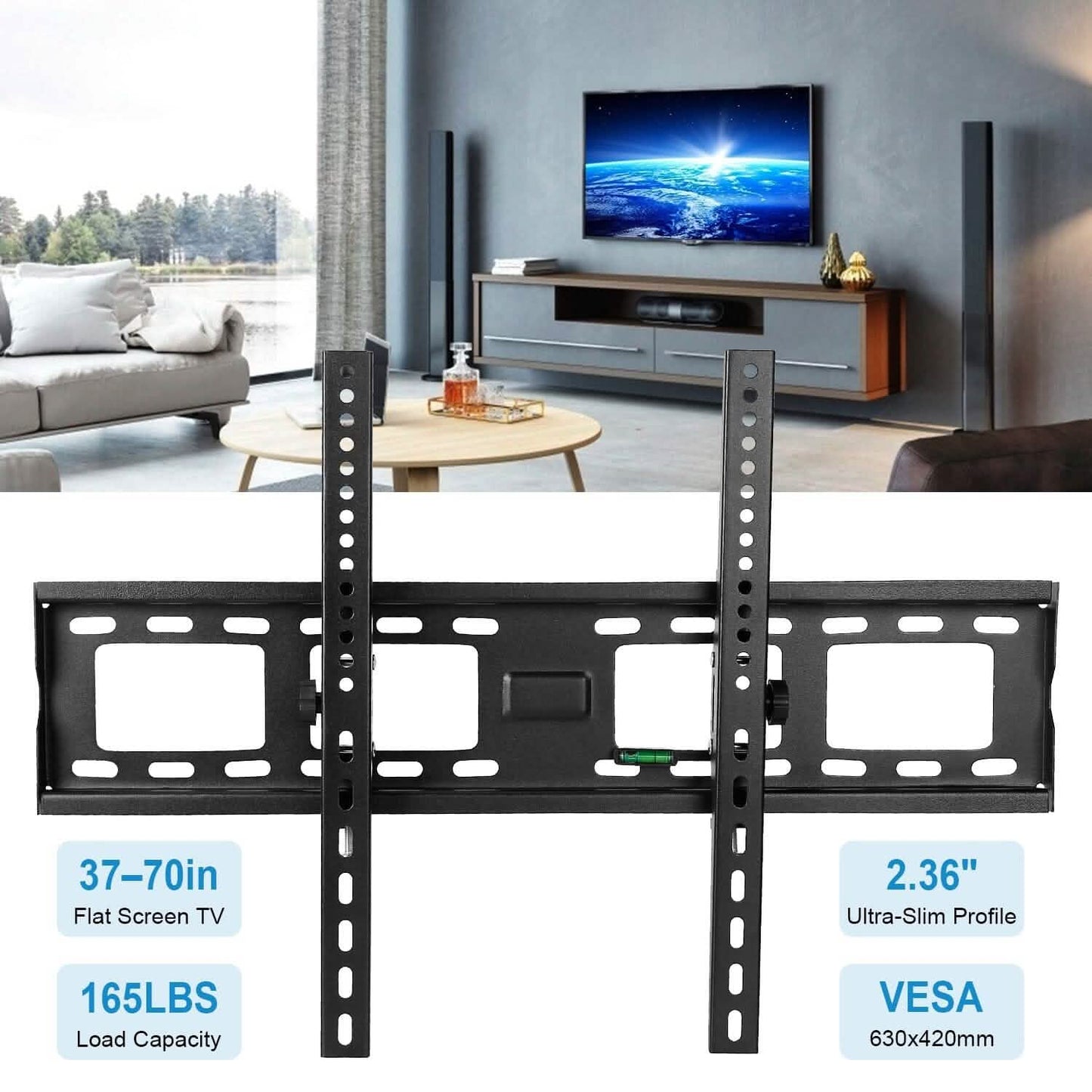 Tilt TV Wall Mount Bracket for 37"-70" LED/LCD/PLASMA Flat TV