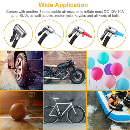 Tire Inflator 12V DC 120W 150PSI with LCD Electric Air Compressor