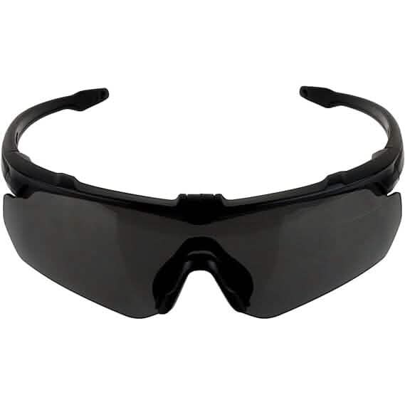 ToopMount Tactical Eyewear Anti Fog, ANSI Z87.1 Shooting Glasses with 3 Interchangeable Lens (Refurbished)