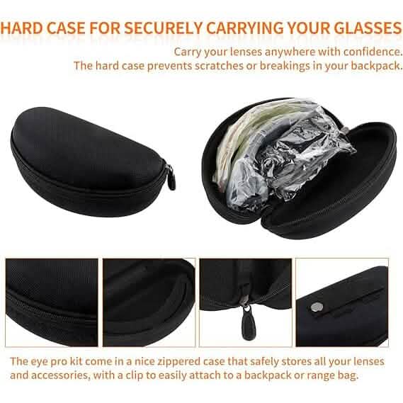 ToopMount Tactical Eyewear Anti Fog, ANSI Z87.1 Shooting Glasses with 3 Interchangeable Lens (Refurbished)