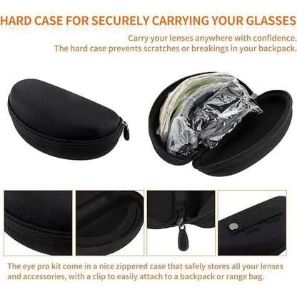 ToopMount Tactical Eyewear Anti Fog, ANSI Z87.1 Shooting Glasses with 3 Interchangeable Lens (Refurbished)