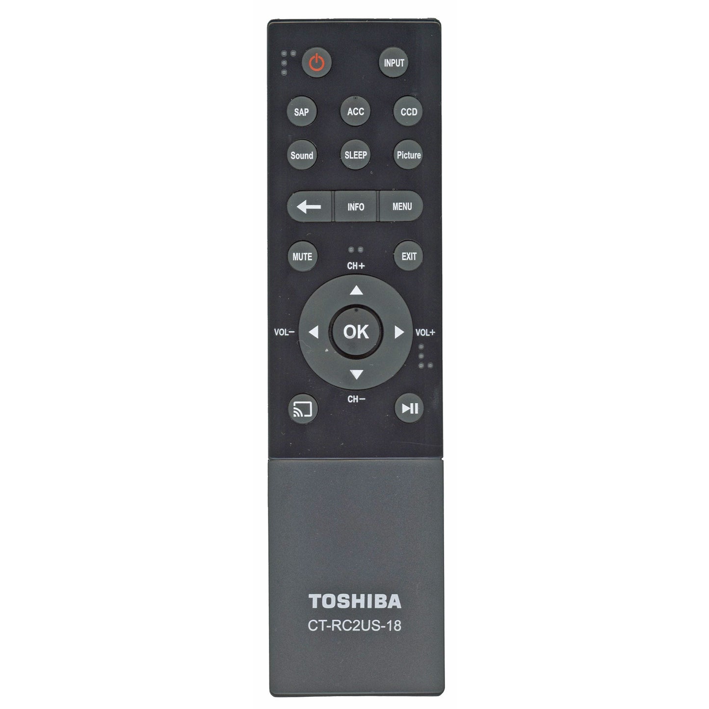 Insignia CT-RC2US-18 CHROMECAST TV Remote Control - PK11V02360I