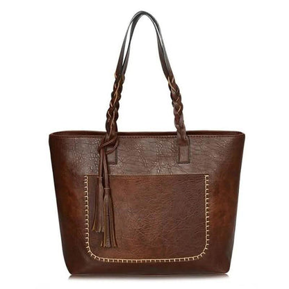 Tote Vintage Faux Women Leather Handbag