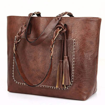 Tote Vintage Faux Women Leather Handbag