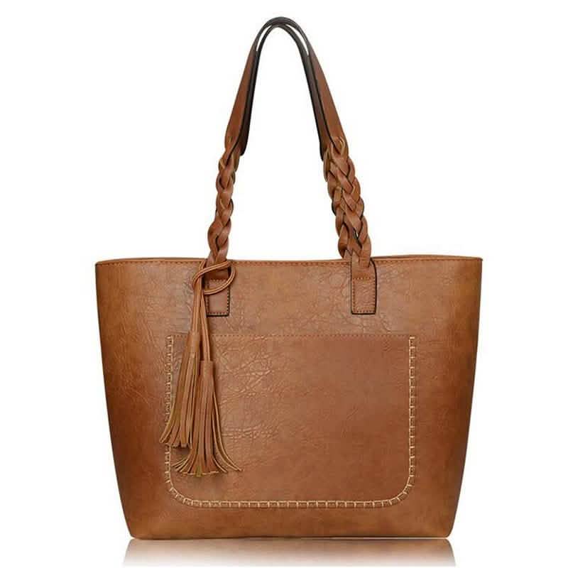 Tote Vintage Faux Women Leather Handbag