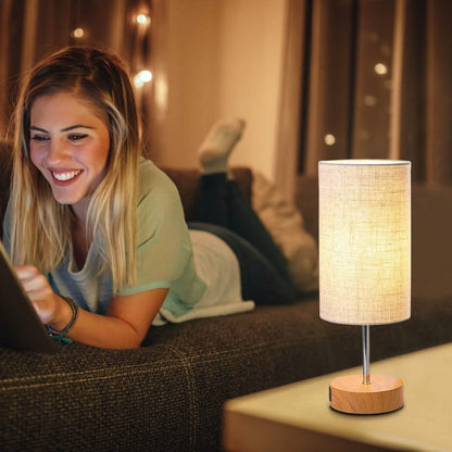 Touch Control Table Lamp 3-Way Dimmable Nightstand Beside Lamp
