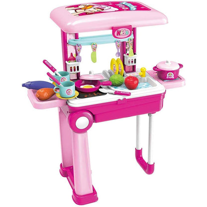 Toy Chef 2-in-1 Pretend Play Travel Set For Kids