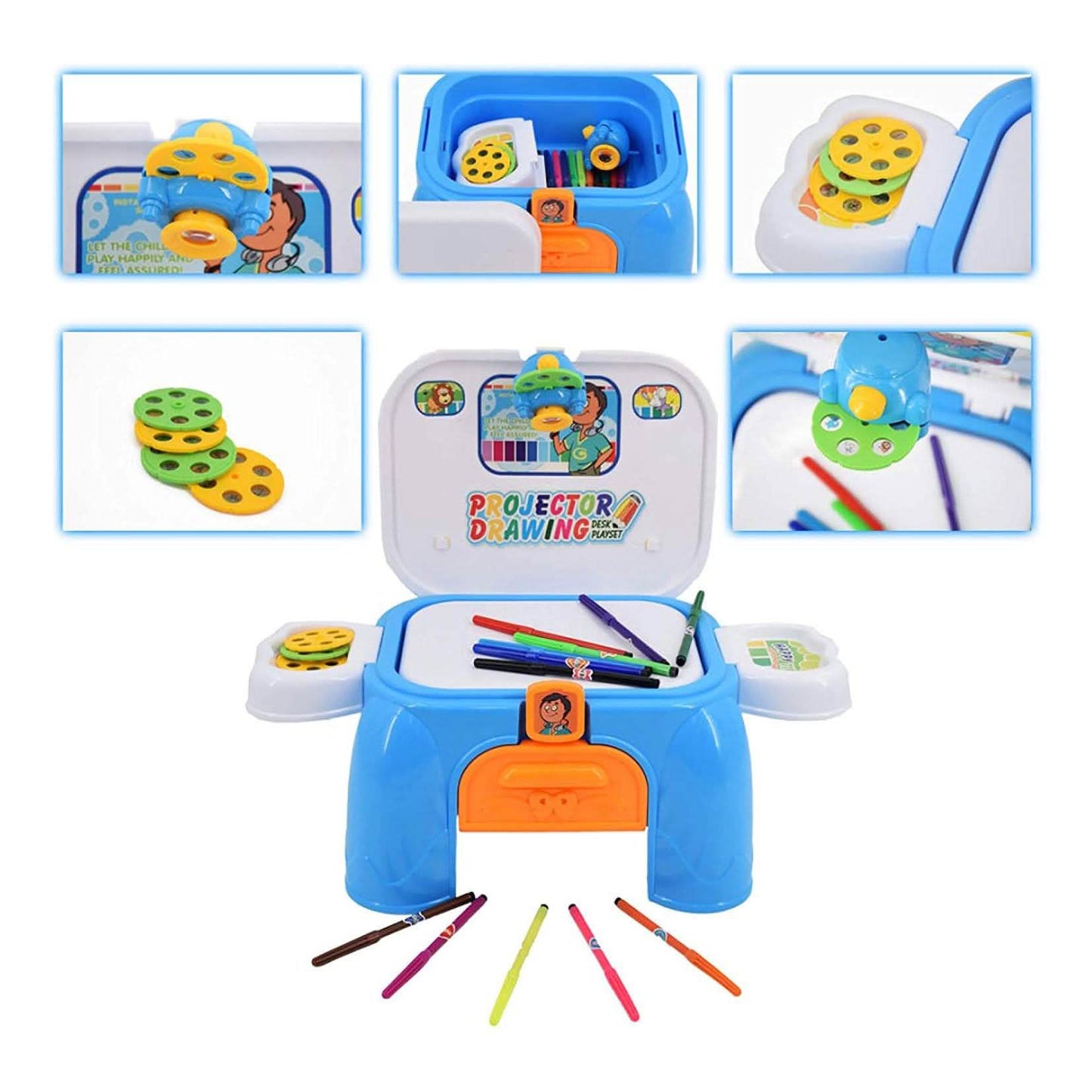Toy Chef Kids Projector Magnetic Drawing Doodle Board for Toddlers
