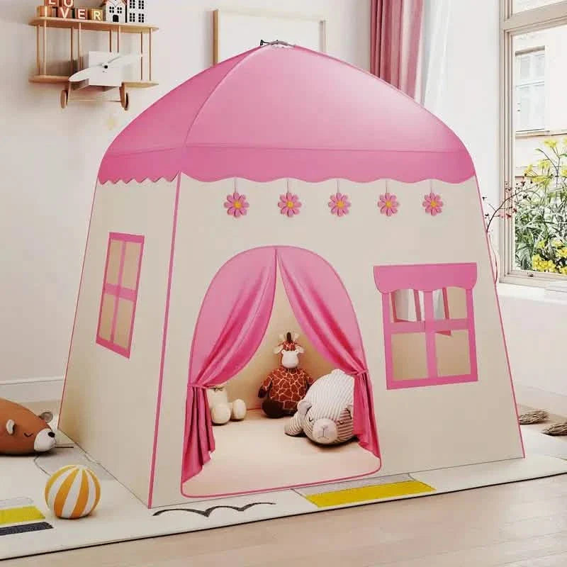 Toy Play Tent for Girls with Star Lights and Balloons