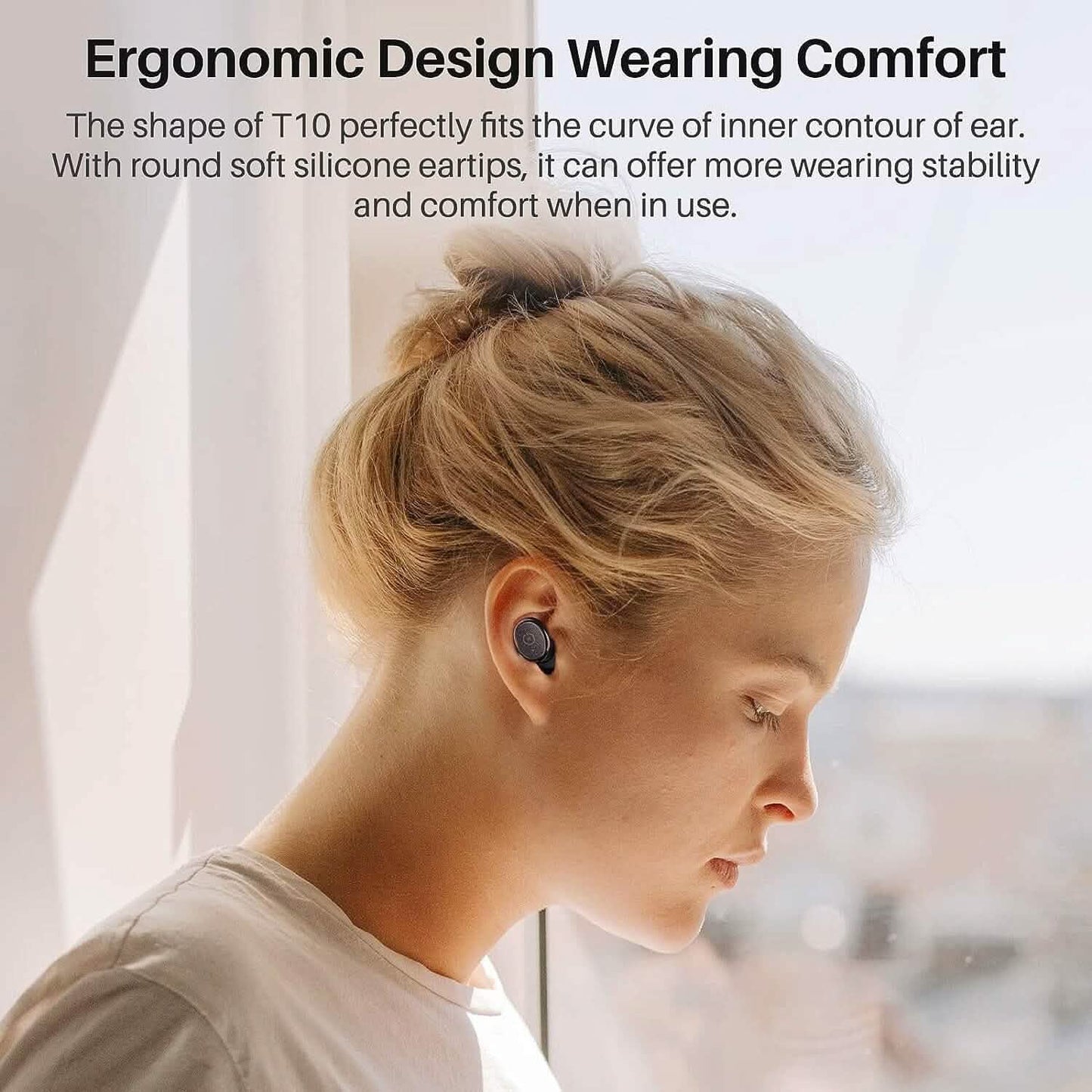 TOZO T10 Bluetooth 5.3 Wireless Earbuds (Refurbished)