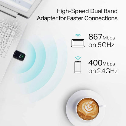 TP-Link AC1300 USB WiFi Adapter(Archer T3U)- 2.4G/5G Dual Band Wireless Network Adapte  (Refurbished)
