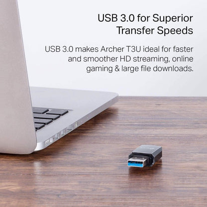 TP-Link AC1300 USB WiFi Adapter(Archer T3U)- 2.4G/5G Dual Band Wireless Network Adapte  (Refurbished)