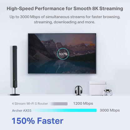 TP-Link AX3000 WiFi 6 Router  (Refurbished)
