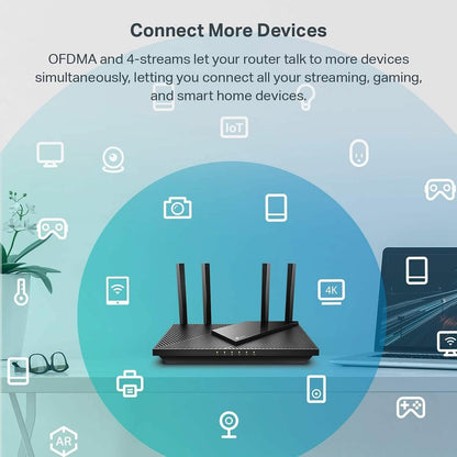 TP-Link AX3000 WiFi 6 Router  (Refurbished)