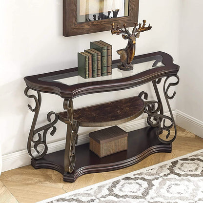 Traditional Console Accent Sofa Table