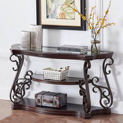 Traditional Console Accent Sofa Table