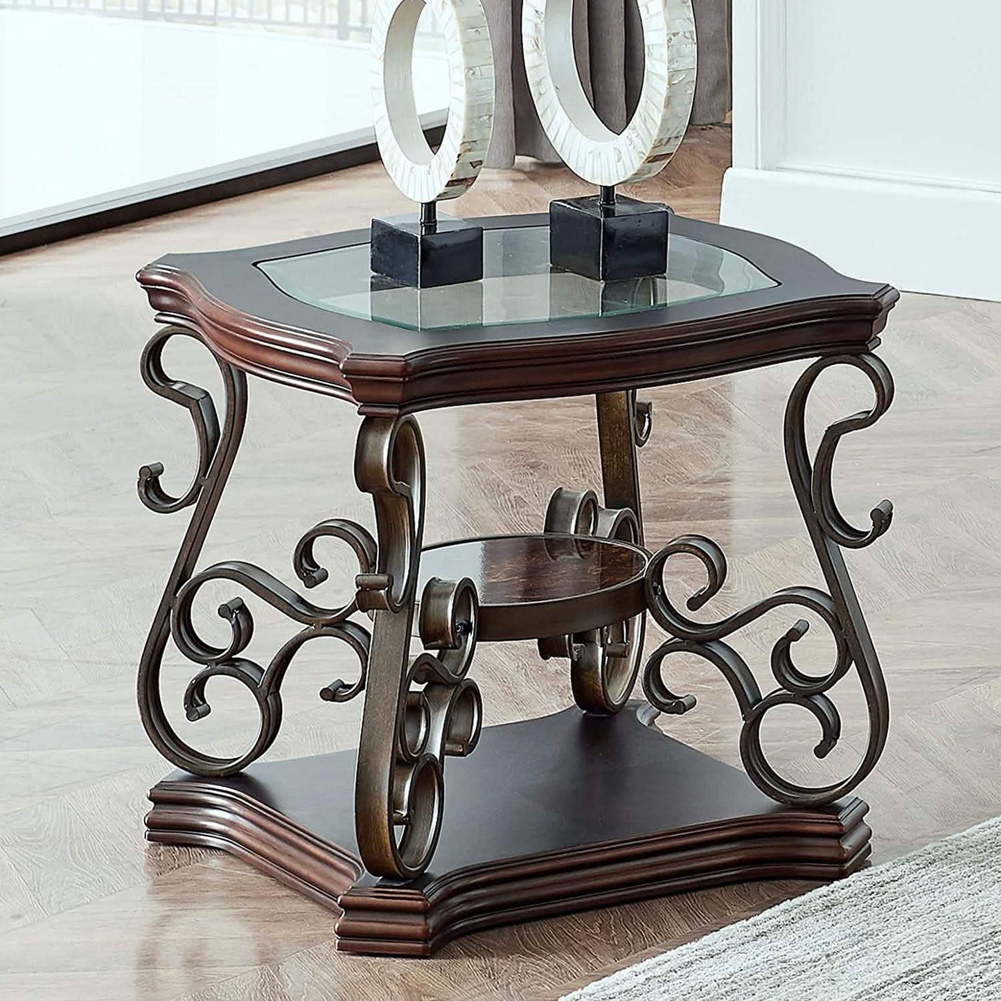 Traditional End Table Accent Bedside Nightstand