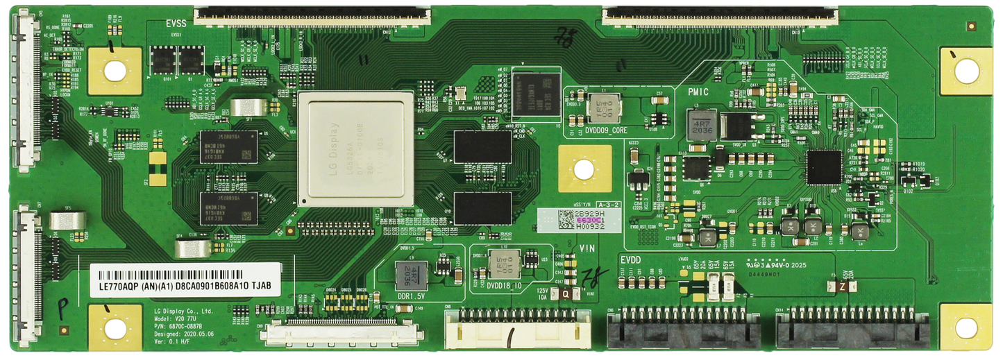 6871L-6630C Sony T-Con Board, LE770AQP, 6870C-0887B, 6630C1, XBR-77A9G