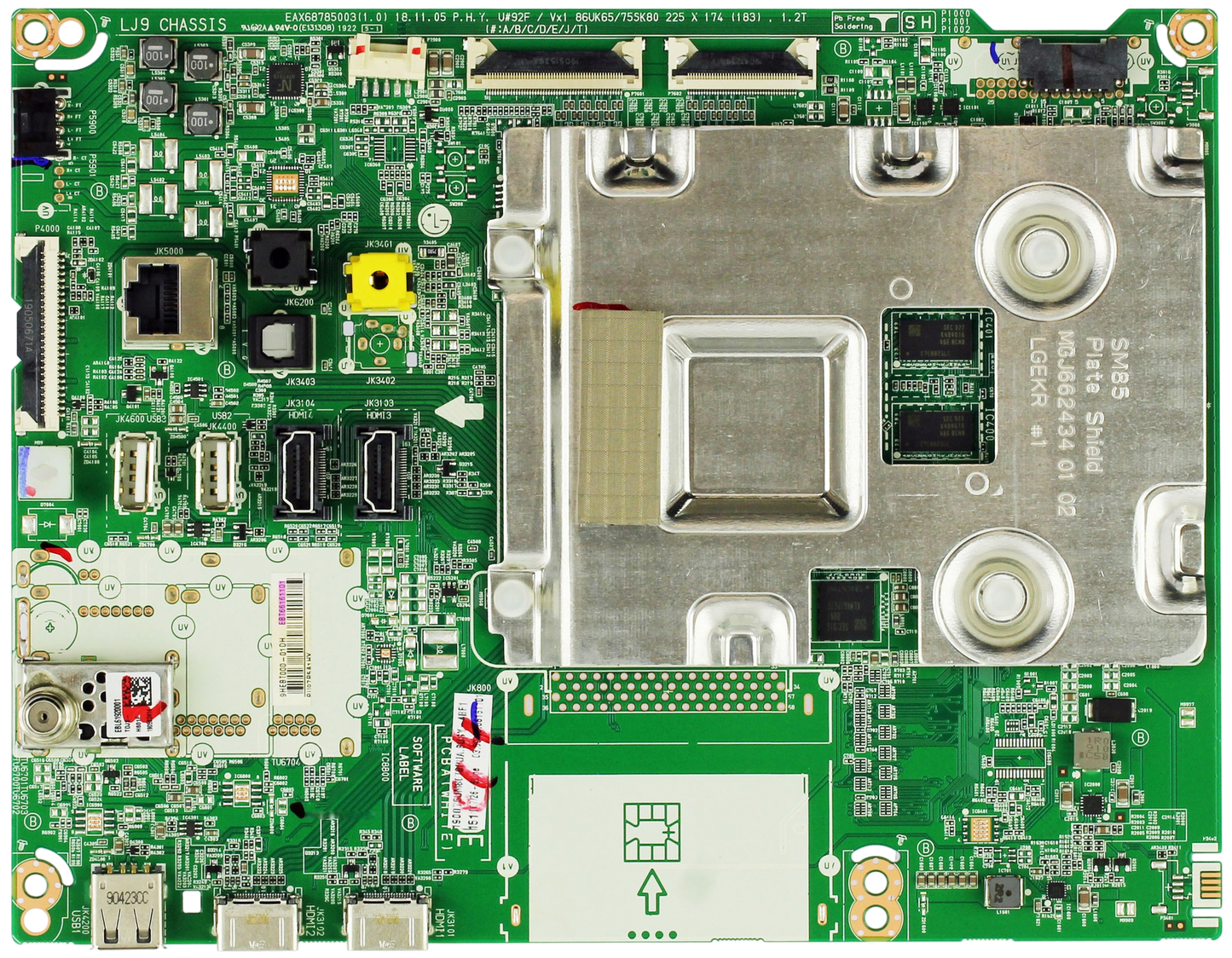 LG EBT66161101 Main Board for 75UM8070PUA.BUSYLOR