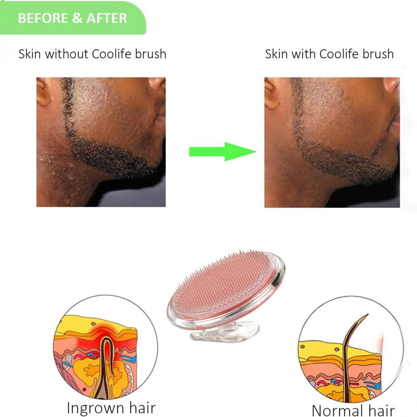 Transparent Silicone Shampoo Brush Scalp Massager Smoothing Comb