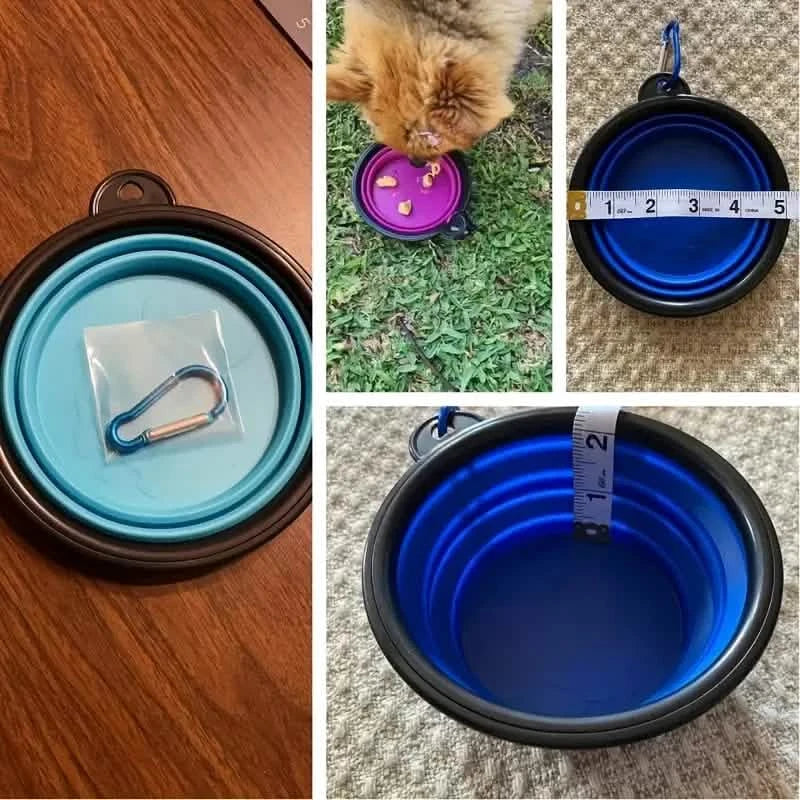 Travel-Friendly Pet Bowl - Durable TPR, Foldable & Chew-Resistant for Dogs & Cats