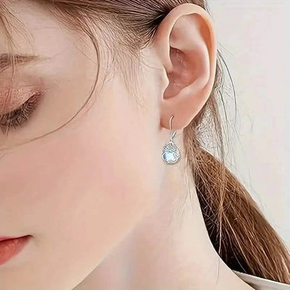 Tree of Life Design S925 Sterling Silver Dangle Earrings