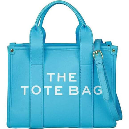 Trendy Leather Tote Bag Small Personalized Top Handle Crossbody Handbags