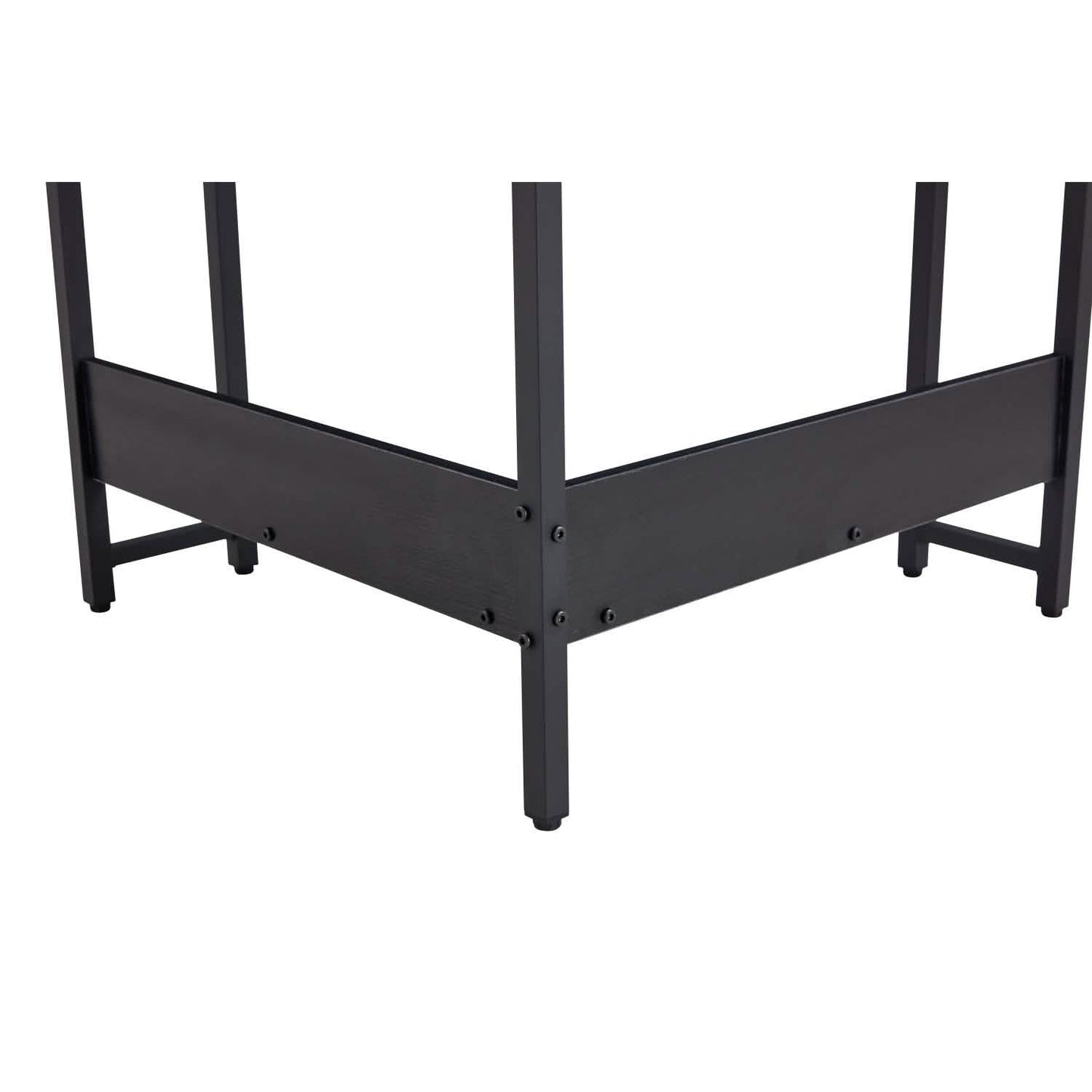Triangle Computer Desk, Smooth Keyboard Tray& Storage Shelves