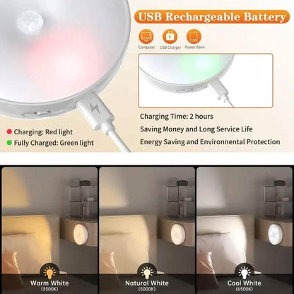 Tricolor Wireless Motion Sensor Night Light