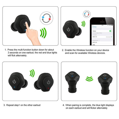 True Wireless Earbuds CSR v4.2 In-Ear Stereo Headsets