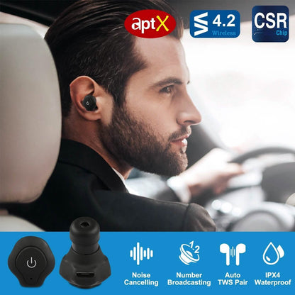 True Wireless Earbuds CSR v4.2 In-Ear Stereo Headsets