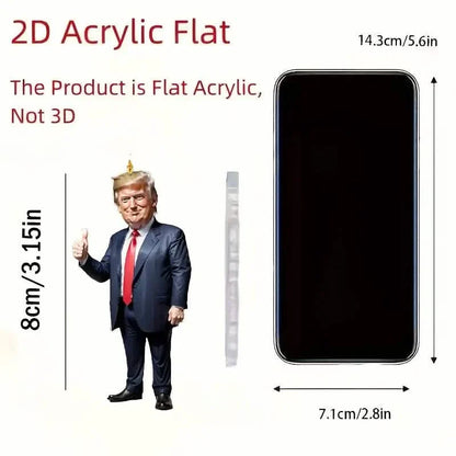 Trump Acrylic Hanging Pendant - 2D Flat Art Decoration