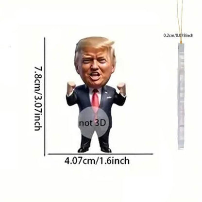 Trump Acrylic Ornament Versatile Hanging Decor