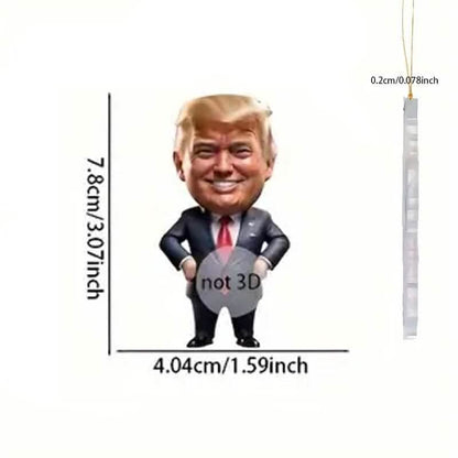 Trump Acrylic Ornament Versatile Hanging Decor