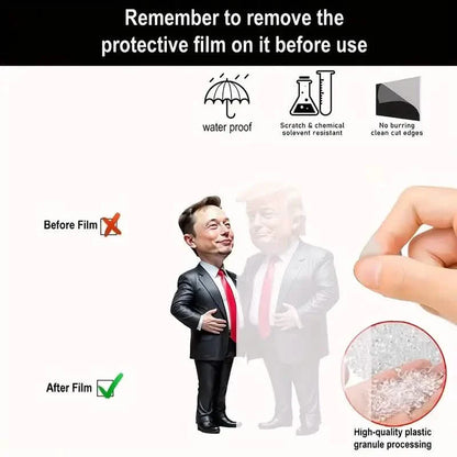 Trump & Musk Acrylic Hanging Ornament