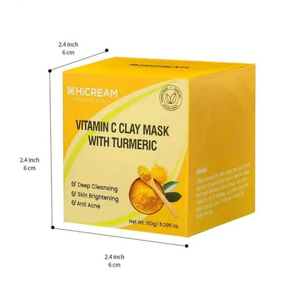 Turmeric Vitamin C Deep Cleaning Clay Facial Mask