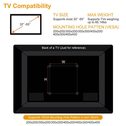 TV Wall Mount Bracket Support 32-65 inch Flat TV