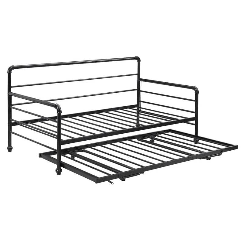 Twin Size Daybed with Adjustable Trundle