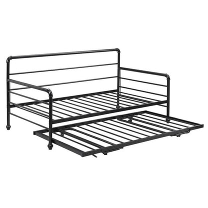 Twin Size Daybed with Adjustable Trundle