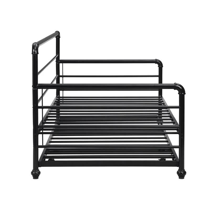 Twin Size Daybed with Adjustable Trundle