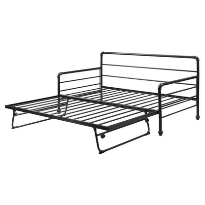 Twin Size Daybed with Adjustable Trundle