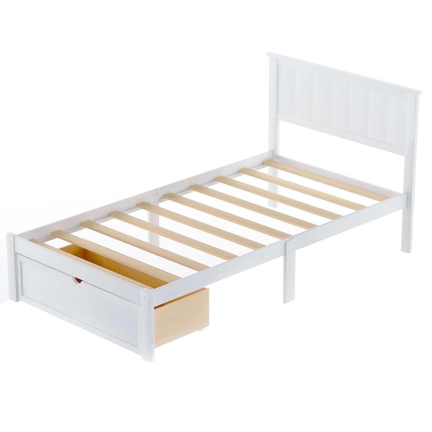 Twin Size Platform Bed with Storage