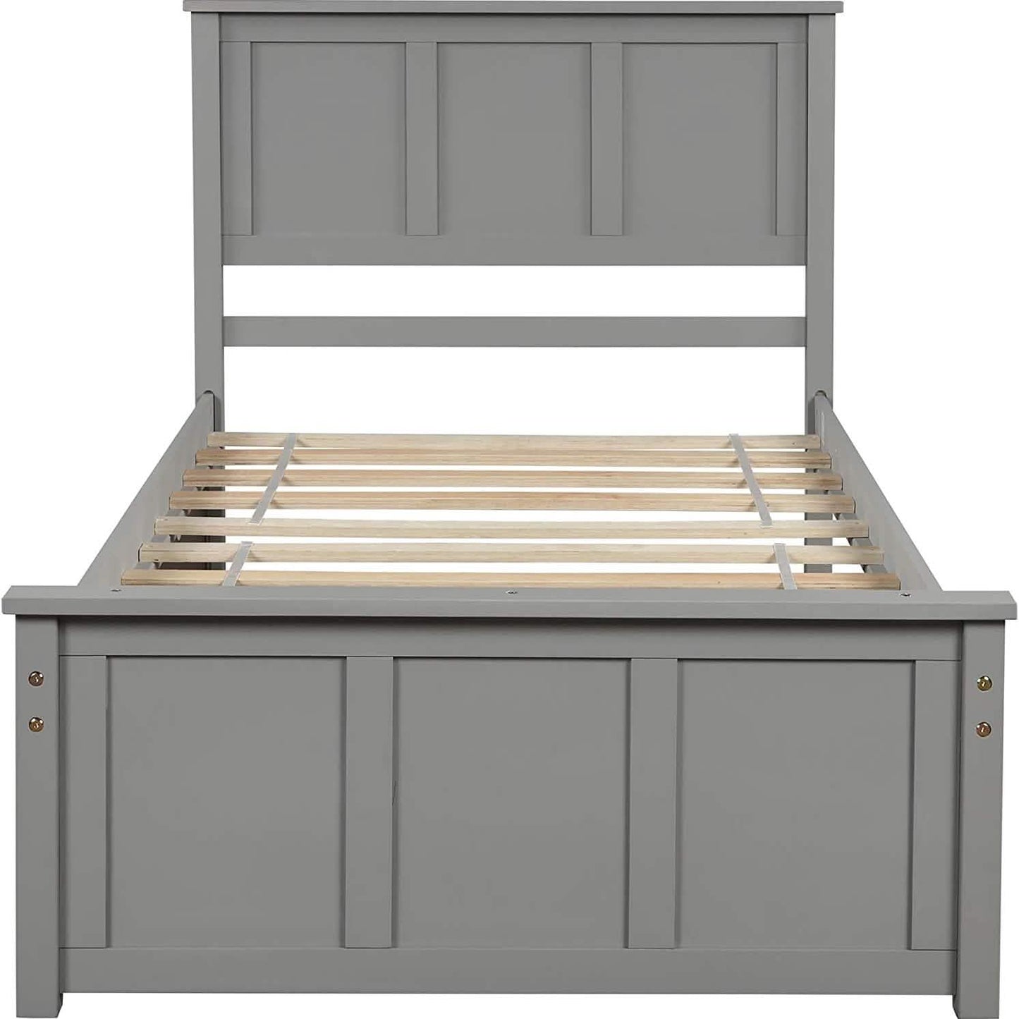 Twin Size Platform Bed with Two Drawers