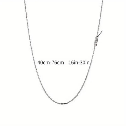 Twist Rope Chain Necklace Women's Jewelry Accessory