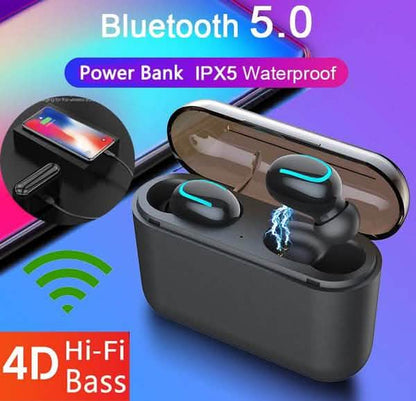 TWS Bluetooth 5.0 Sports Stereo Touch Control In-Ear Earphones with Charging Case