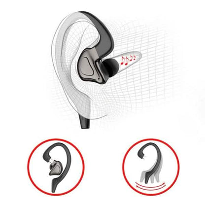 TWS Bluetooth Earphones with Microphones Sport Ear Hook LED Display