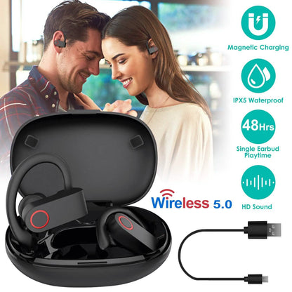 TWS Wireless 5.0 Earbuds IPX5 Waterproof Sports Headset